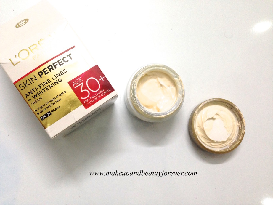 L’Oreal Paris Skin Perfect Anti-Fine Lines + Whitening for age 30+ Cream Review 5