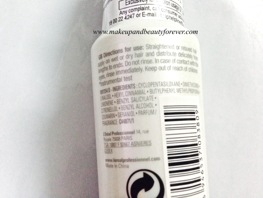 L’Oreal X-Tenso Care Intense Nutrive Shine Serum Review in India