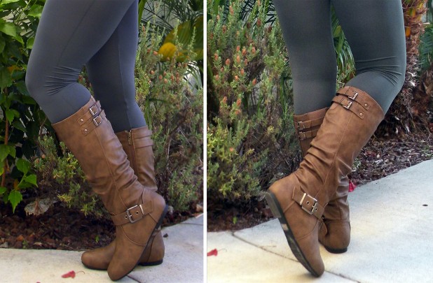 Tall buckle boots india