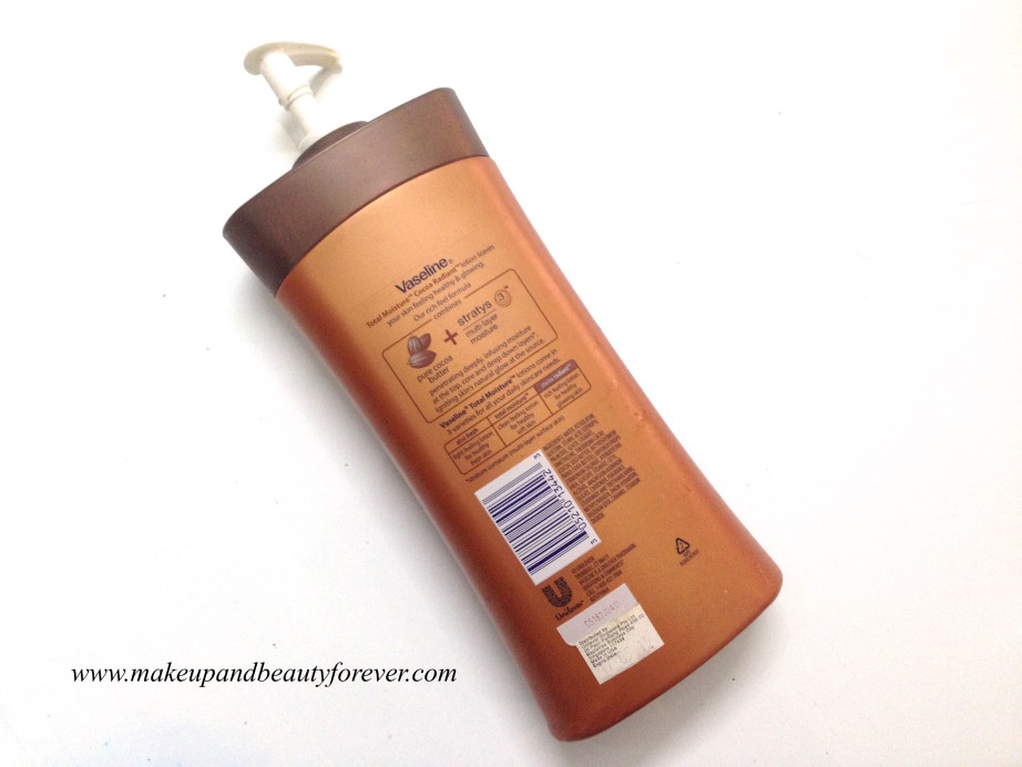 Vaseline Total Moisture Cocoa Glow Radiant Body Lotion Review 2