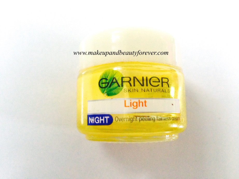 Garnier Skin Naturals Light Night Overnight Peeling Fairness Cream Review 2