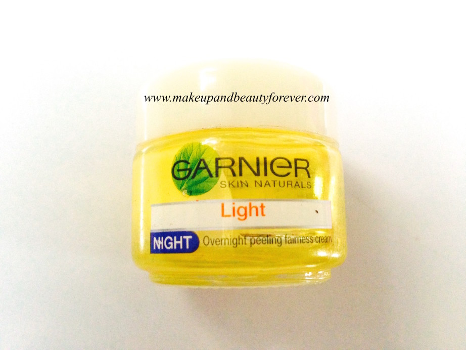 Garnier Skin Naturals Light Night Overnight Peeling Fairness Cream Review 4
