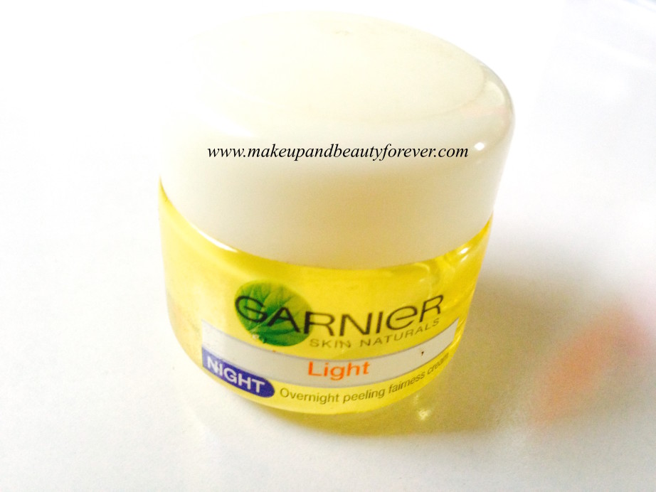 Garnier Skin Naturals Light Night Overnight Peeling Fairness Cream Review 5