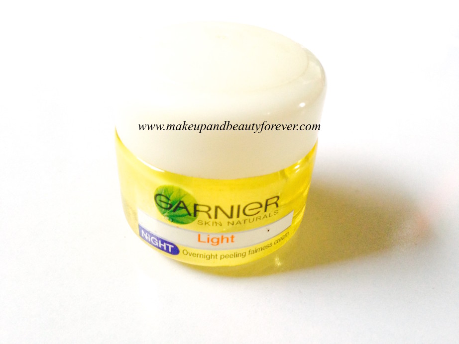 Garnier Skin Naturals Light Night Overnight Peeling Fairness Cream Review 6