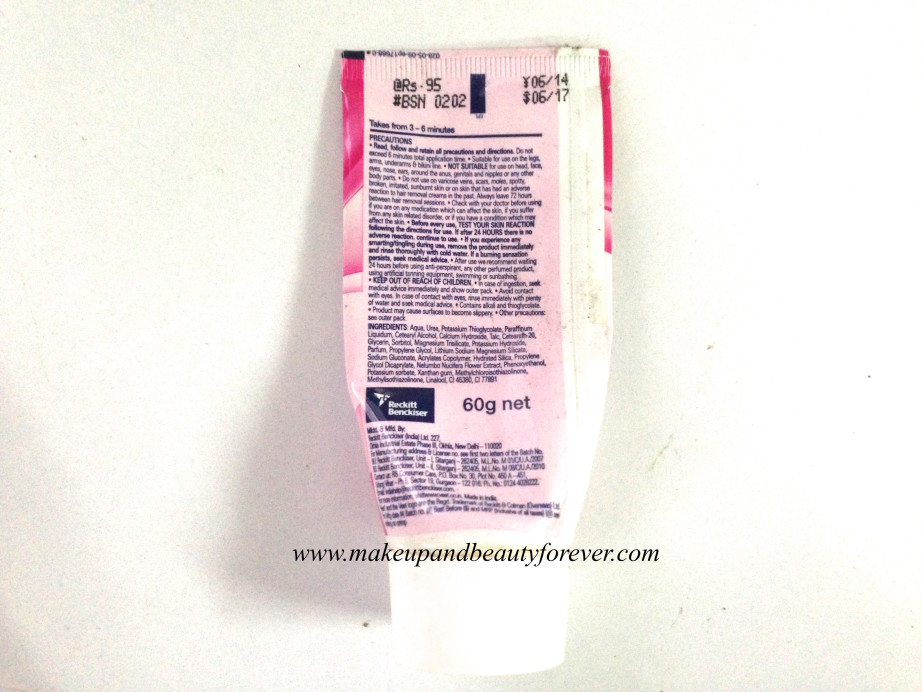Veet Hair Removal Cream with Lotus Milk and Jasmine for Normal Skin Review 5