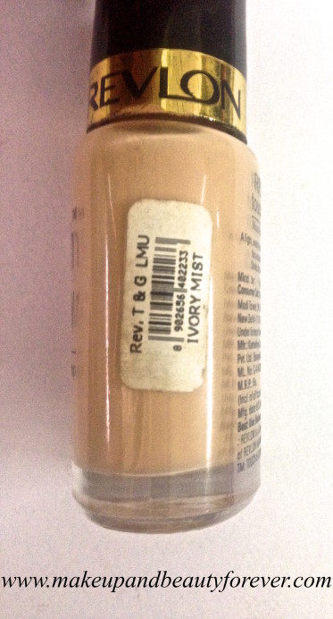 Revlon Touch and Glow Moisturising Makeup Foundation Review swatch 1