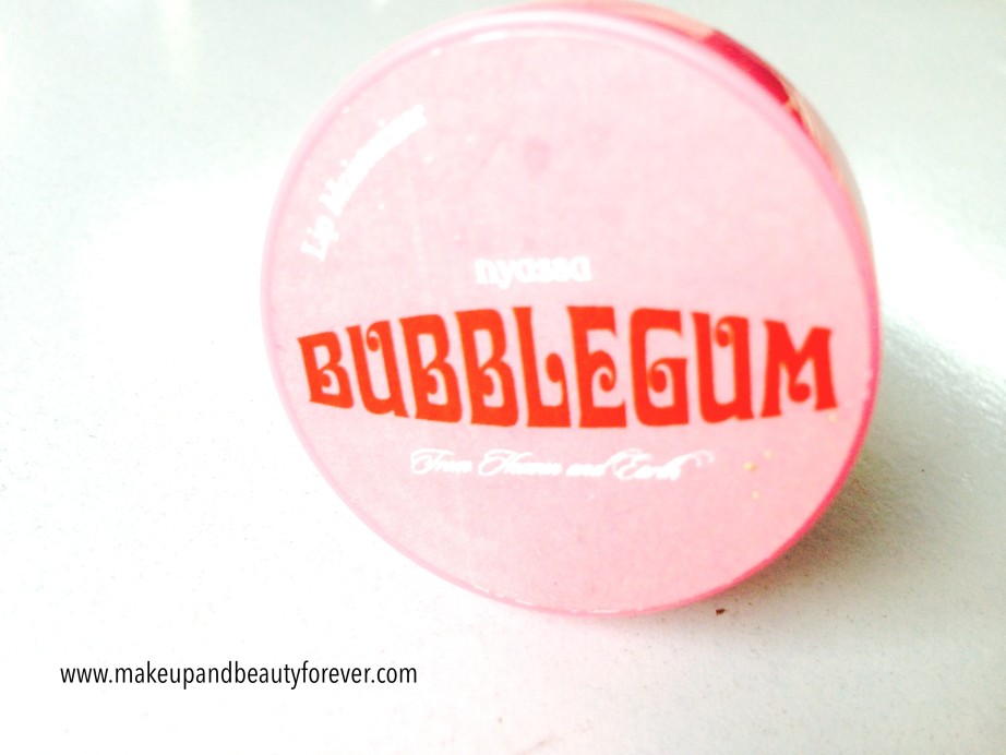 Nyassa Bubblegum Lip Balm Review Indian beauty Blog