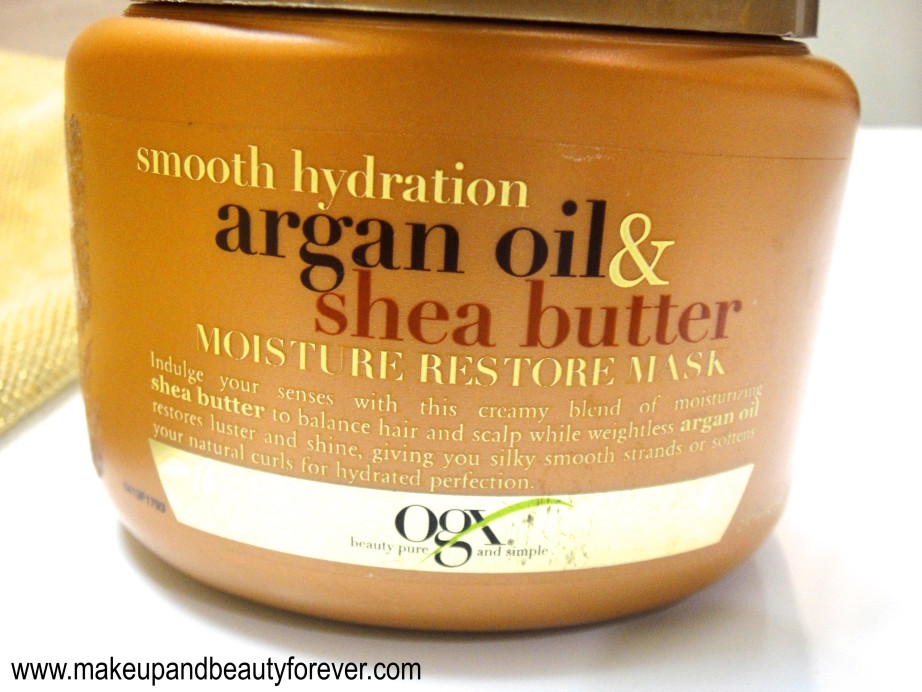 Organix Smooth Hydration Argan Oil and Shea Butter Moisture Restore Mask Review beauty blog