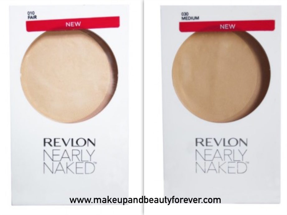 All Revlon Nearly Naked Pressed Powder Review Shades Swatches Price Details Fair Medium