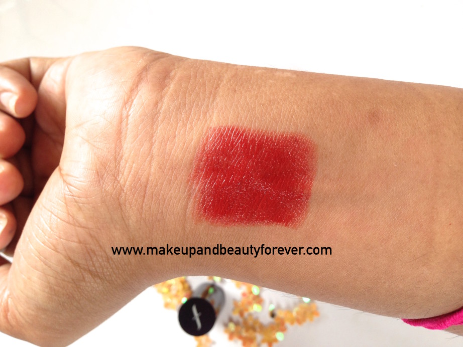 Faces Canada Go Chic Lipstick Poppy Red 411 Review Swatches
