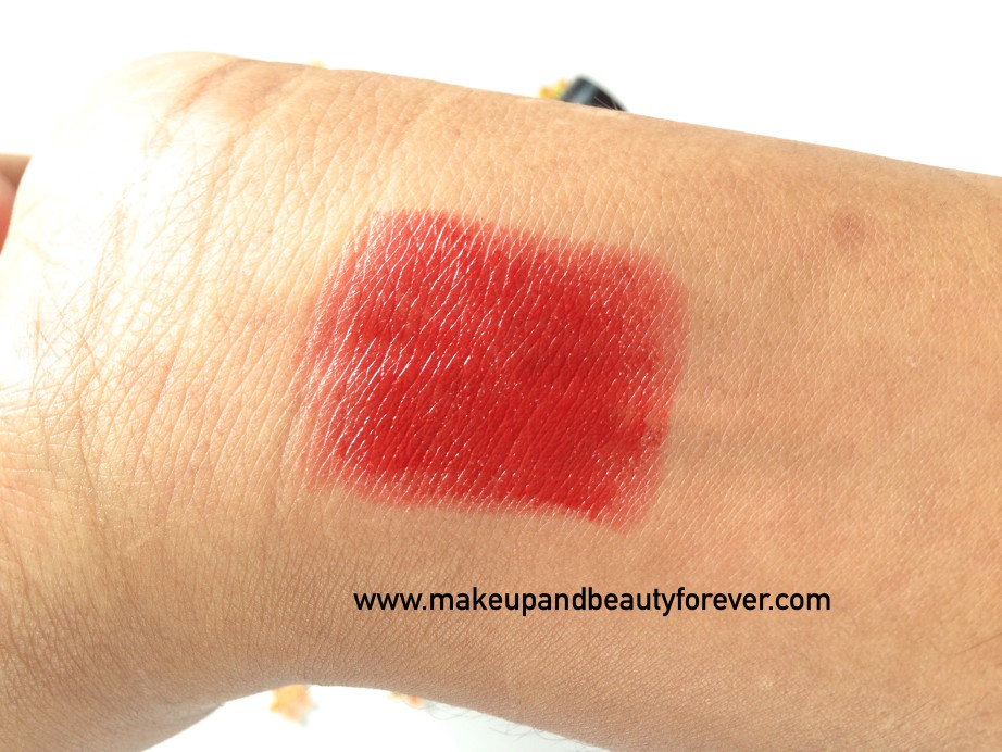 Faces Go Chic Lipstick Poppy Red 411 Review Swatches Price