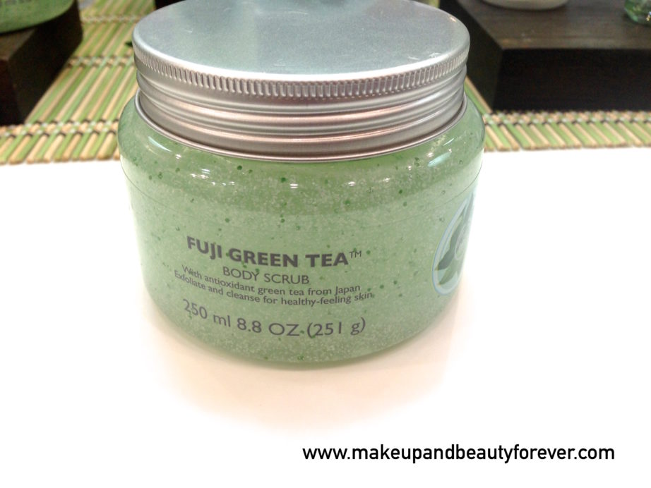 The Body Shop Fuji Green Tea Body Scrub Review