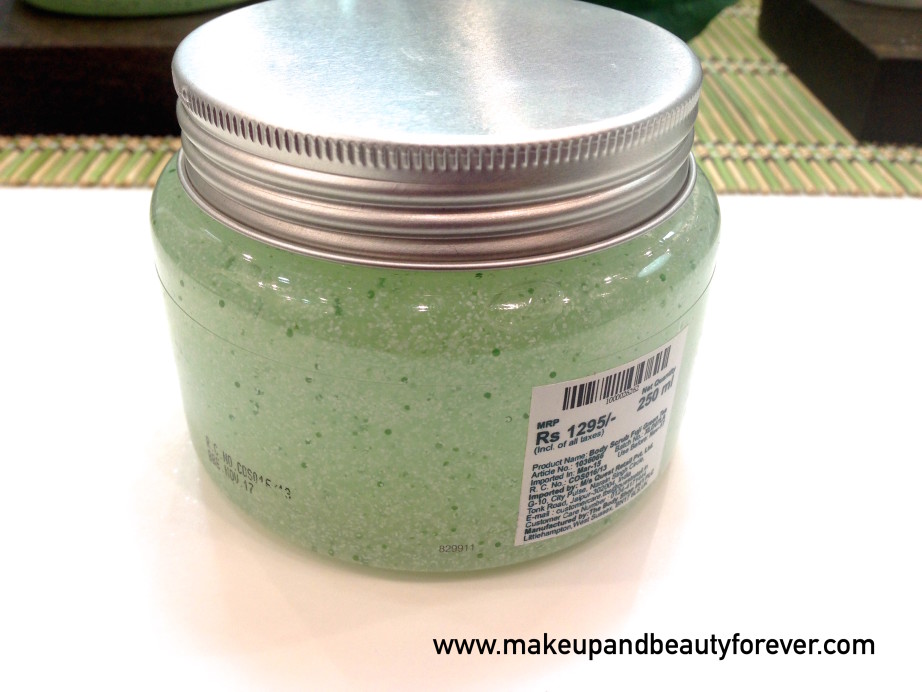 The Body Shop Fuji Green Tea Body Scrub Review Indian Beauty Blog