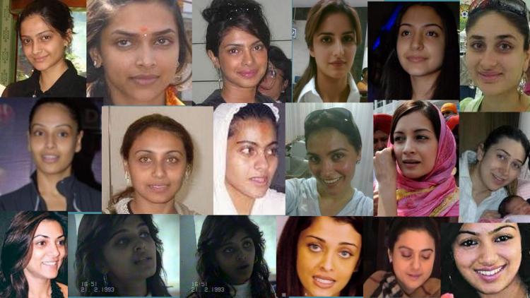 Top Bollywood celebrities without makeup