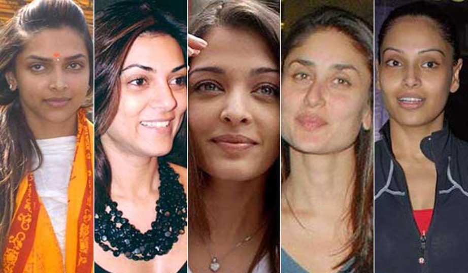 Top Ten Bollywood stars actresses without makeup