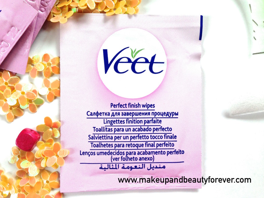 Veet Easy Grip Ready-to-Use Wax Strips Full Body Waxing Kit for Dry Skin Finishing wipes