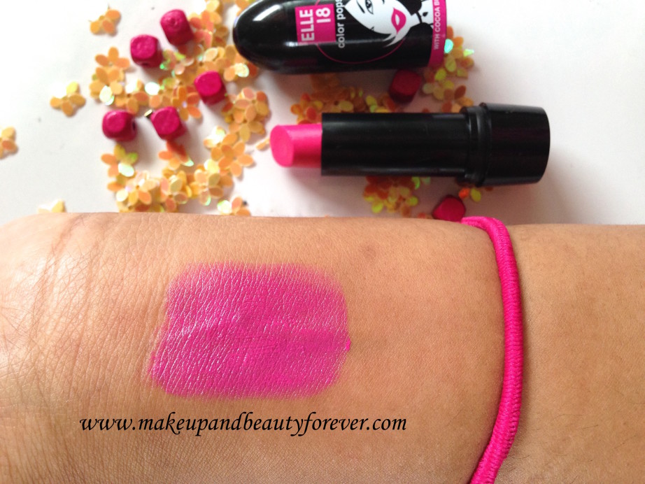 Elle 18 Color Pops Lipsticks Wow Pink 51 Review Price Swatches