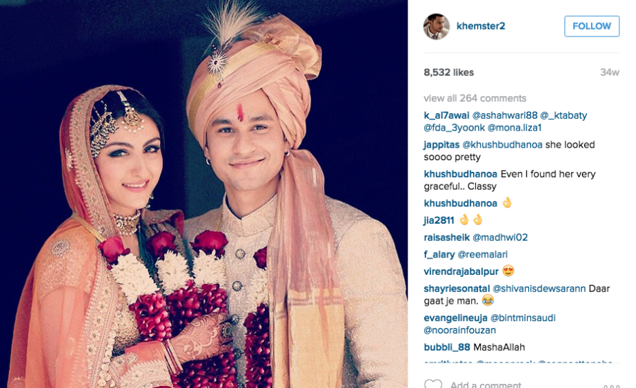Kunal Kemmu instagram Soha Ali Khan Wedding