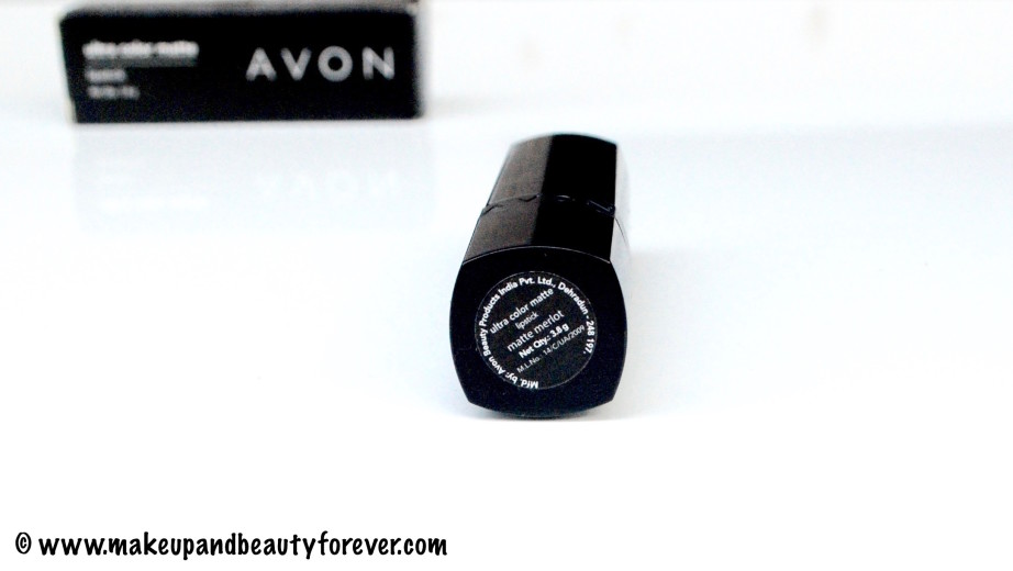 Avon Ultra Color Matte Lipstick Matte Merlot Review Swatches FOTD 3