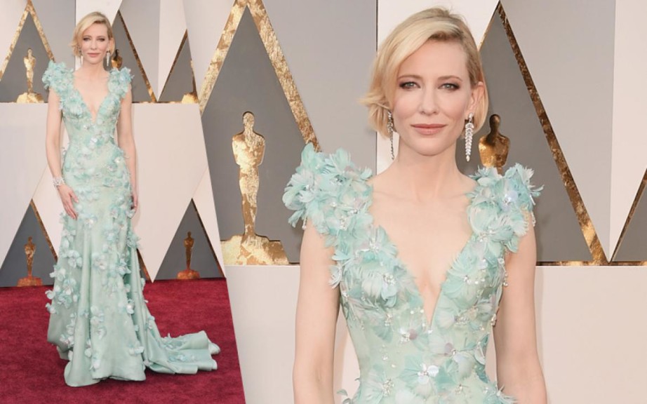 Cate Blanchette Oscars 2016 best Floral Dress Armani