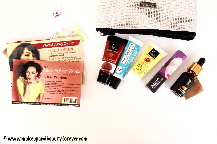 Fab Bag March 2016 - More Power To You MakeupandBeauty Forever