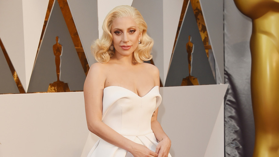 Lady Gaga Oscars 2016 Brandon Maxwell dress jewellery