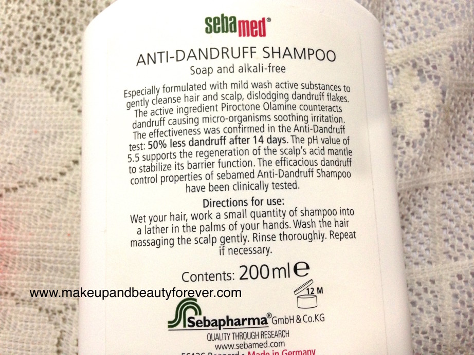 Sebamed Anti Dandruff Shampoo Review 3