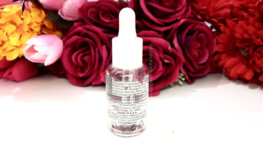 Kiehls Clearly Corrective Dark Spot Solution Review Ingredients