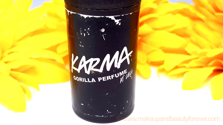 Lush Karma Gorilla Solid Perfume Review Buy India