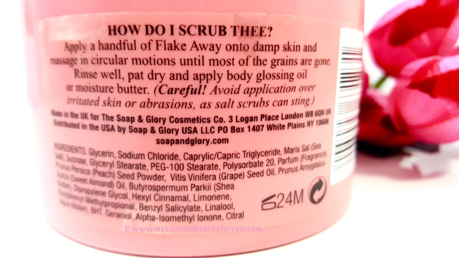 Soap & Glory Flake Away Body Scrub Polish Review Ingredients