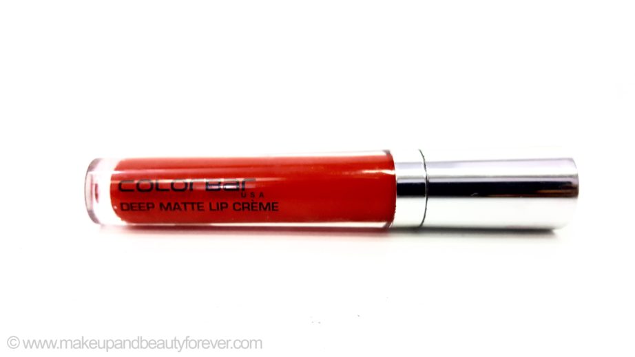 Colorbar Deep Matte Lip Crème Deep Red 001 Review price buy India