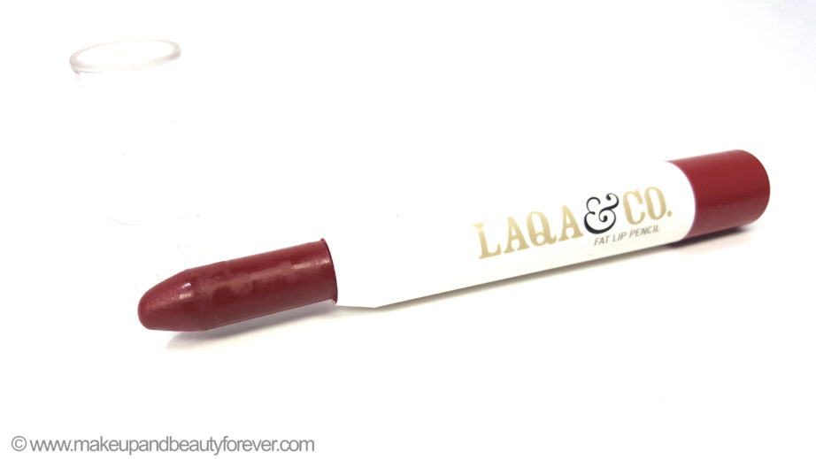 LAQA Co Fat Lip Pencil Palate Cleanser Review Swatches India