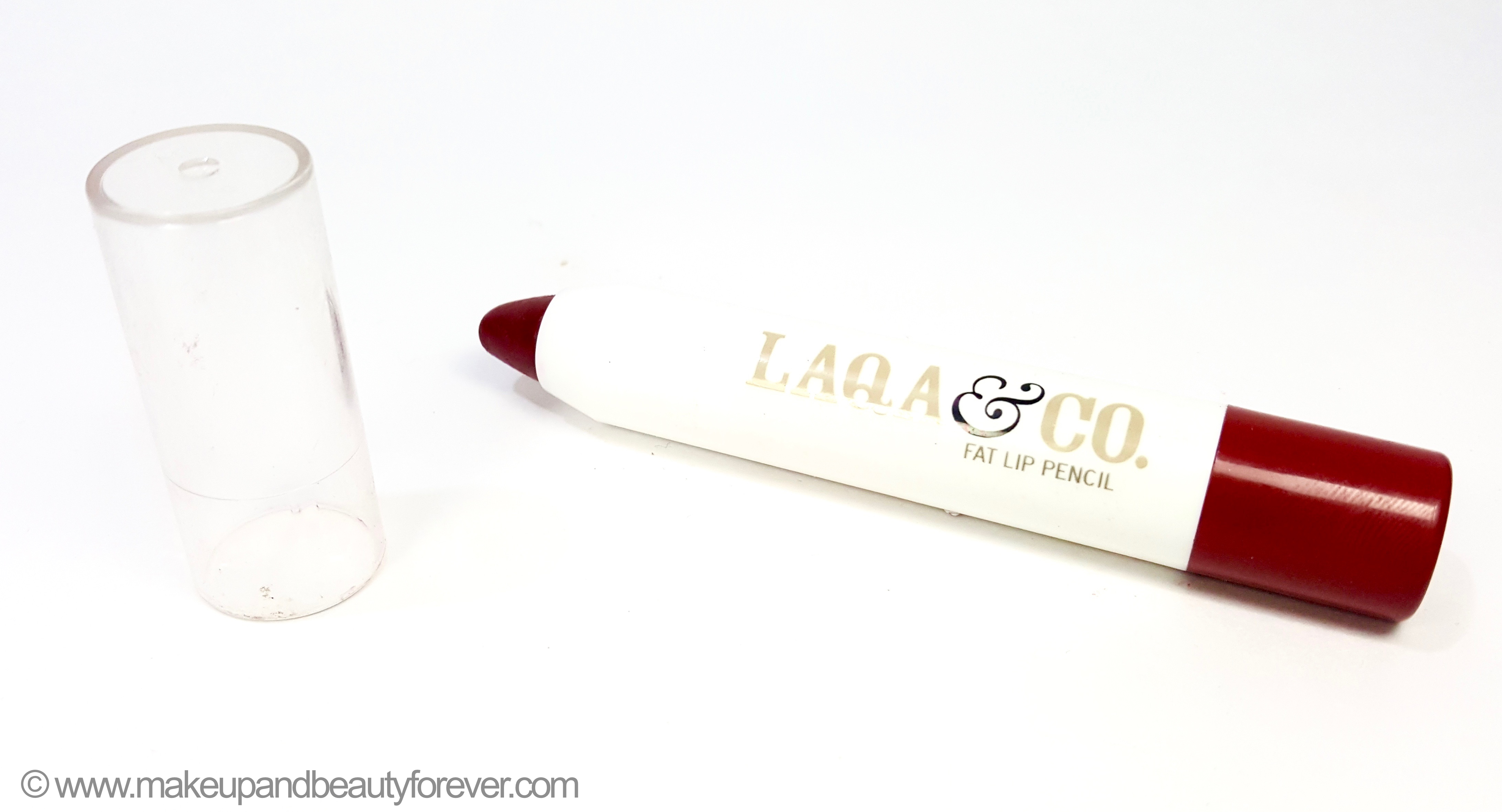 LAQA Co Fat Lip Pencil Palate Cleanser Review Swatches Indian Makeup Beauty Blog