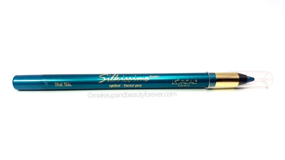 L'Oreal Silkissime Eyeliner True Teal Review Swatches