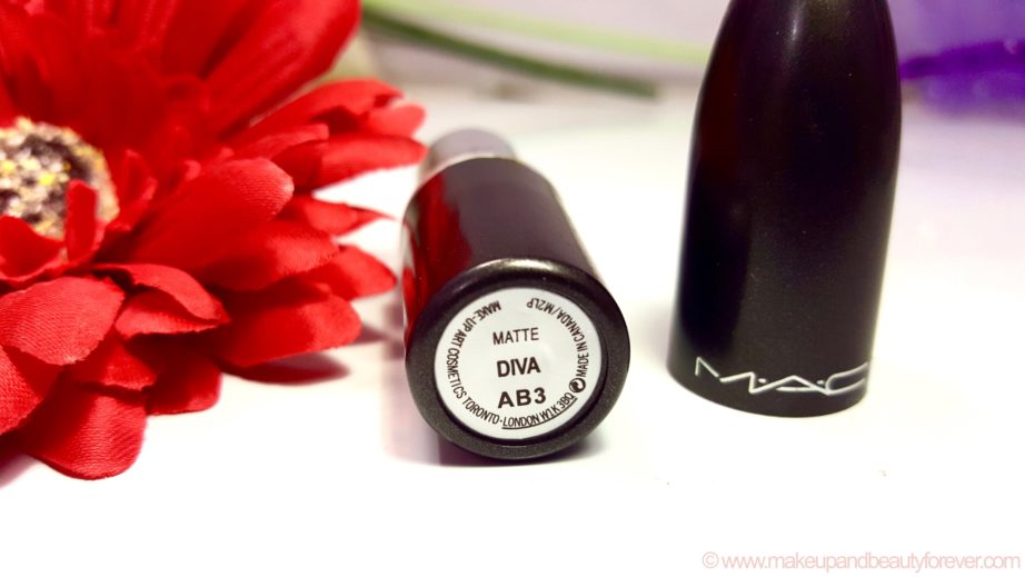 MAC Diva Lipstick Shade no Review Photos Swatches