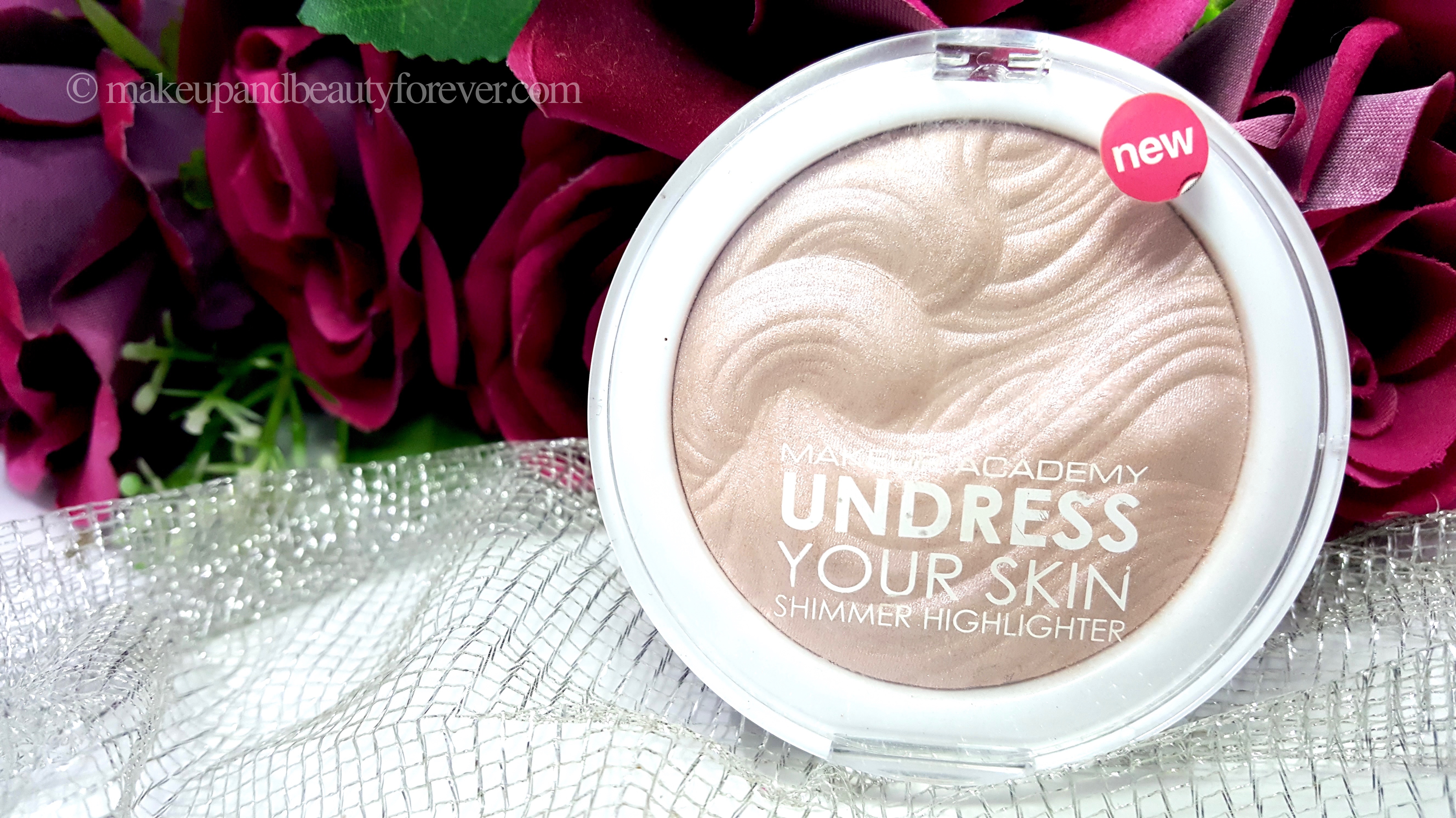 MUA Undress Your Skin Shimmer Highlighter Review Swatches
