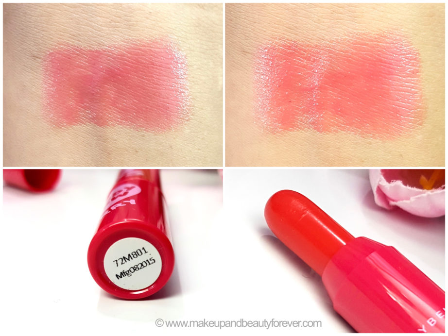Maybelline Baby Lips Candy Wow Lip Crayon Cherry Orange Raspberry Mixed Berry Peach Review