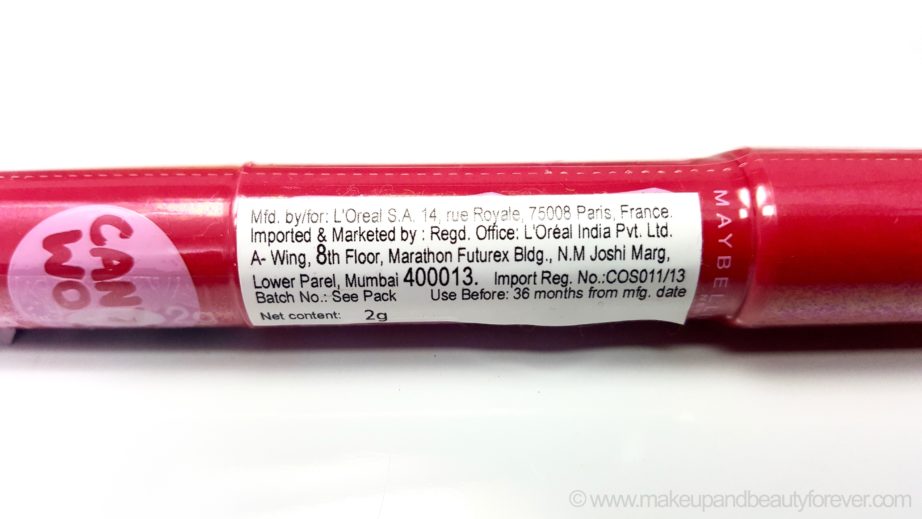 Maybelline Candy Wow Lip Crayon Cherry Review