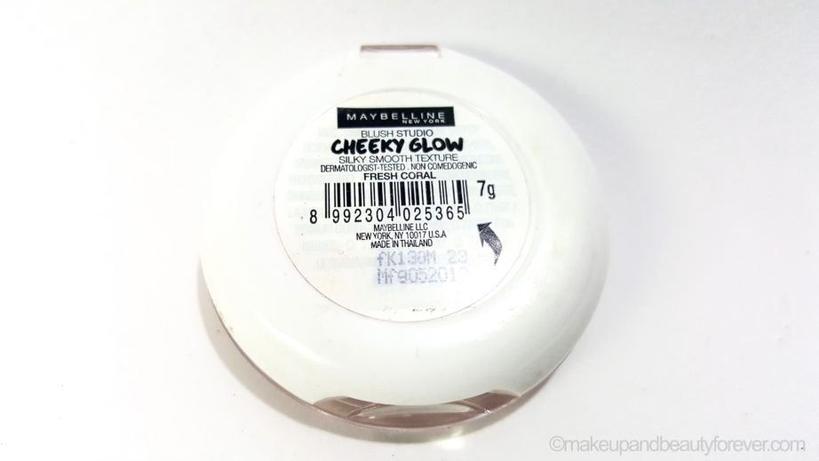 Maybelline Cheeky Glow Blush Fresh Coral Review India