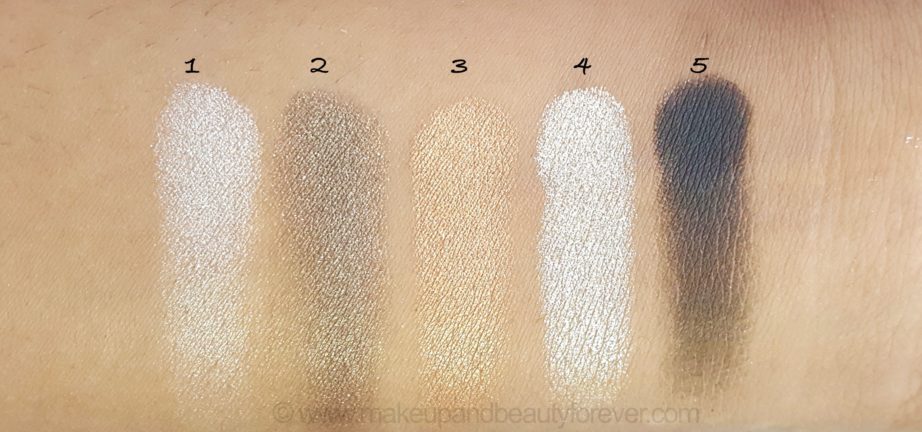 Maybelline Color Sensational Diamonds Eye Shadow Palette Topaz Gold Review Swatches