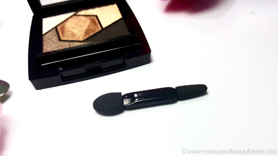 Maybelline Color Sensational Diamonds EyeShadow Palette Topaz Gold Review Swatches applicator