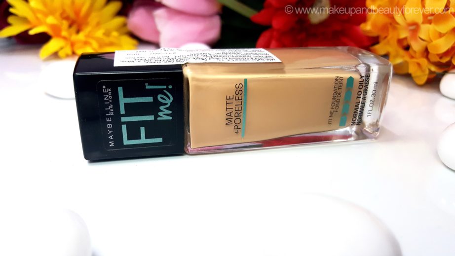 Maybelline Fit Me Matte Poreless Foundation Review Shades Swatches India