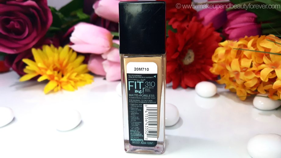 Maybelline Fit Me Matte Poreless Foundation Review Shades Swatches Ingredients