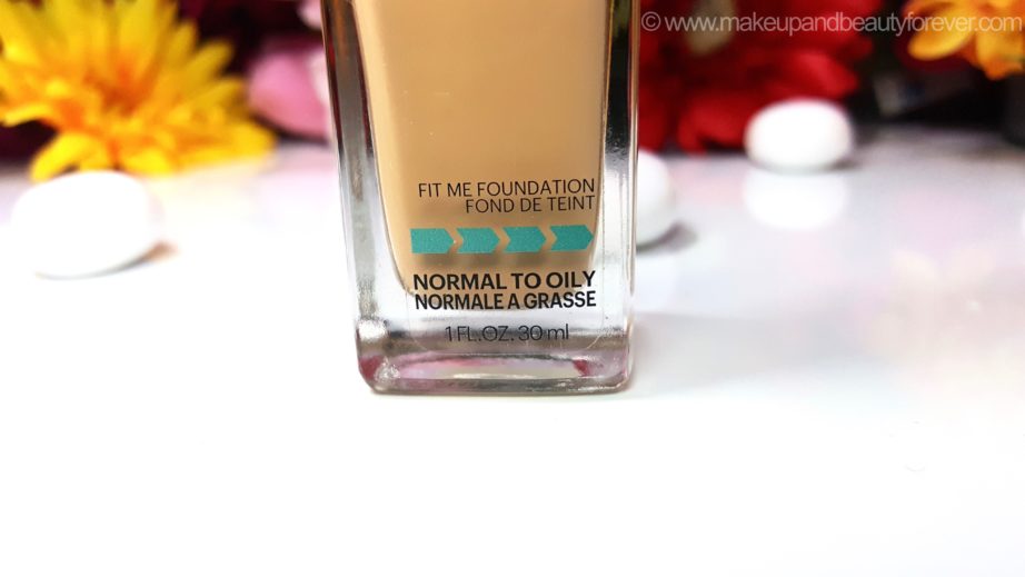 Maybelline Fit Me Matte Poreless Foundation Review Shades Swatches Normal to Oily skin