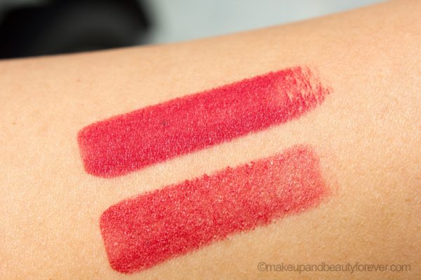 Colorbar Ultimate 8 Hour Stay Lipstick Burn it Down Review Hand swatch