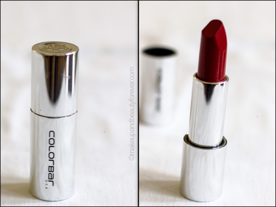 Colorbar Ultimate 8 Hour Stay Lipstick Burn it Down Review Swatches Price
