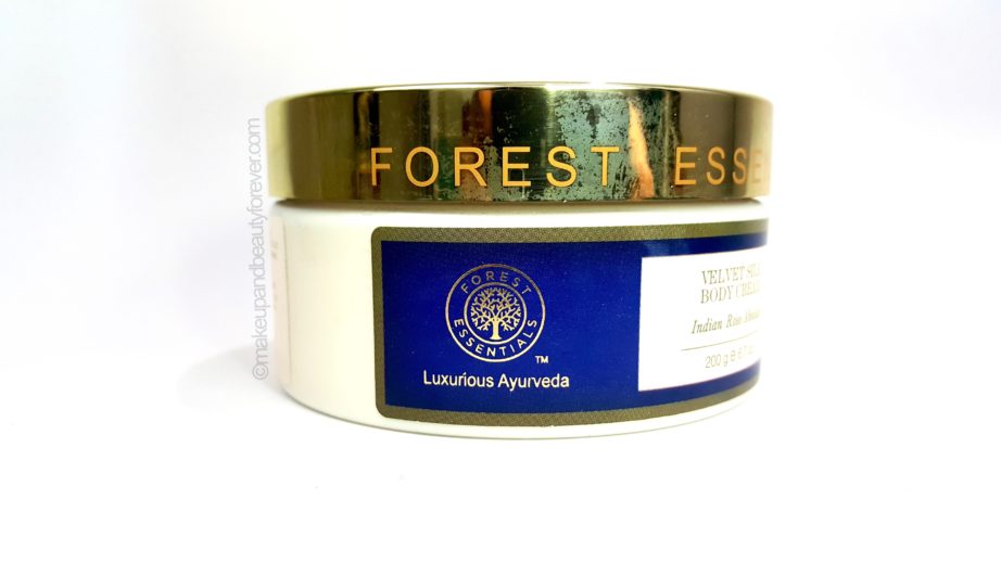 Forest Essentials Velvet Silk Body Cream Indian Rose Absolute Review Indian Ayurveda