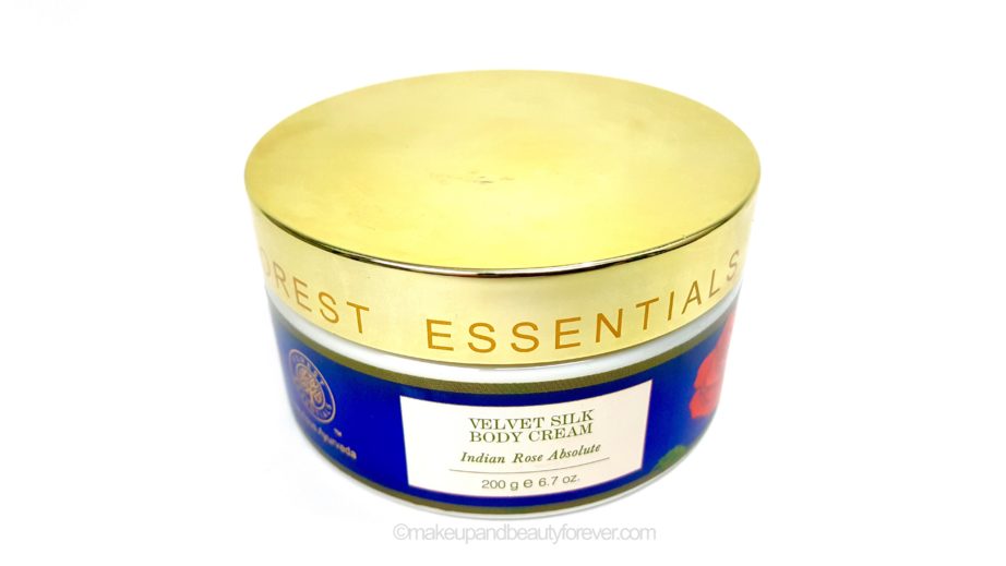 Forest Essentials Velvet Silk Body Cream Indian Rose Absolute Review makeup blog