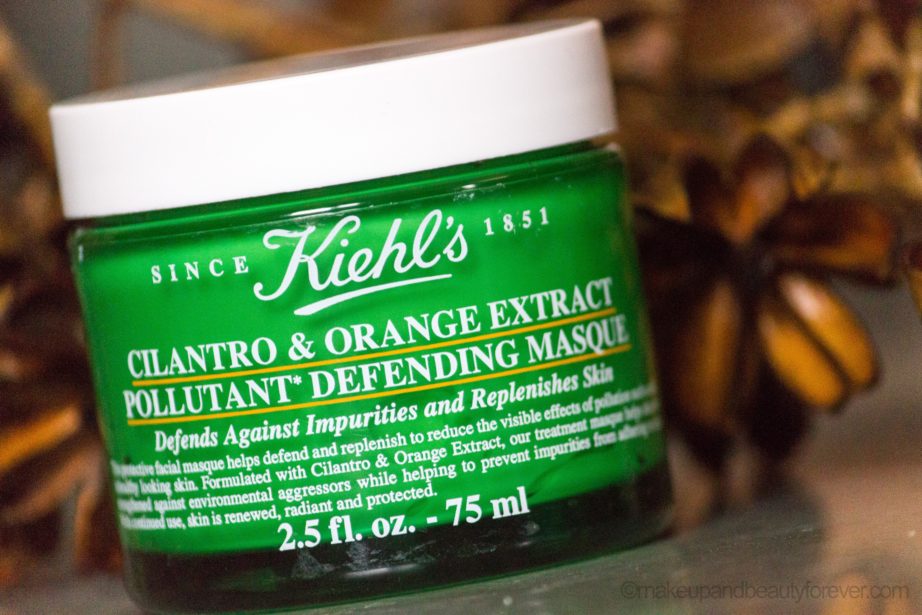 Kiehl's Cilantro Orange Extract Pollutant Defending Mask Review
