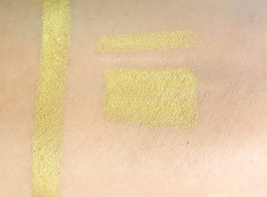 L'Oreal Infallible Silkissime Eyeliner metallic Gold Review Swatches